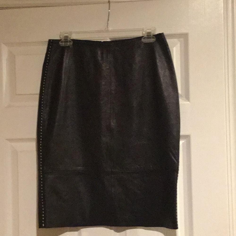 Leather skirt